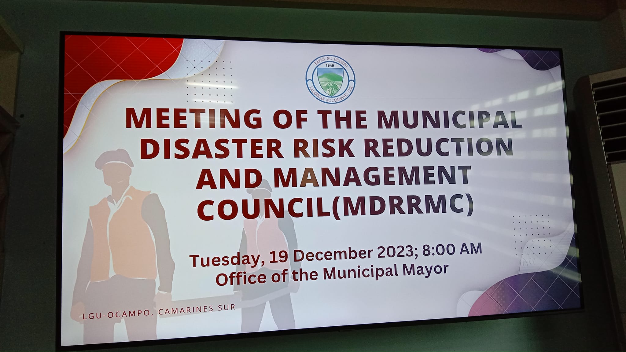 Emergency briefing session with LGU officials