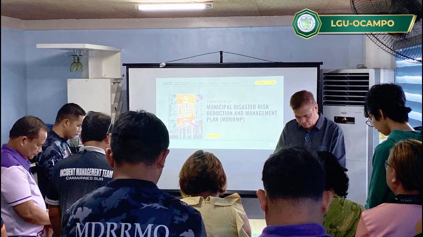 Barangay officials disseminating disaster info
